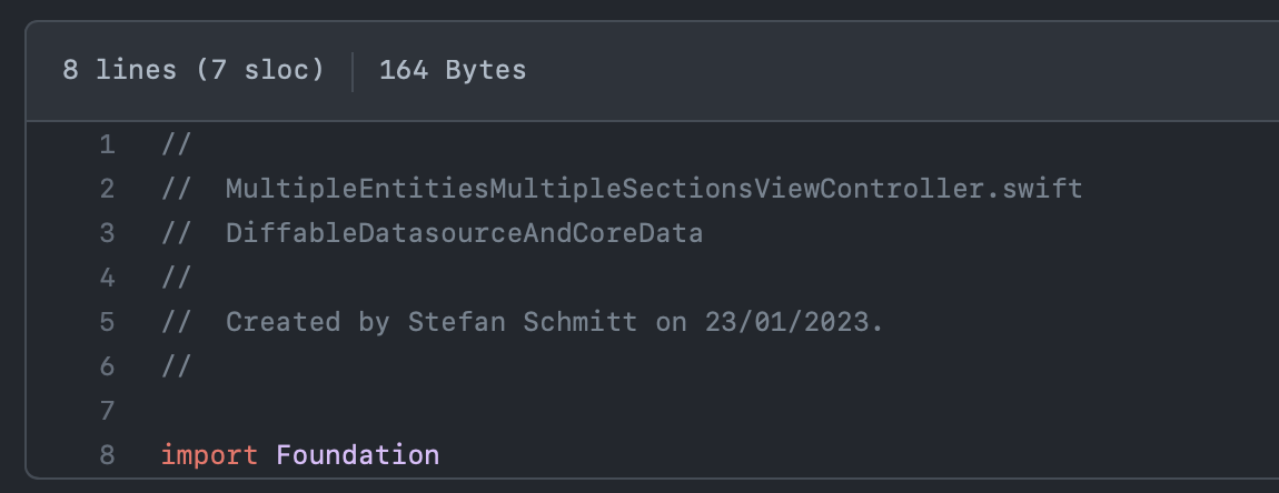 swift diffabledatasource and coredata single entity & single section in dark mode